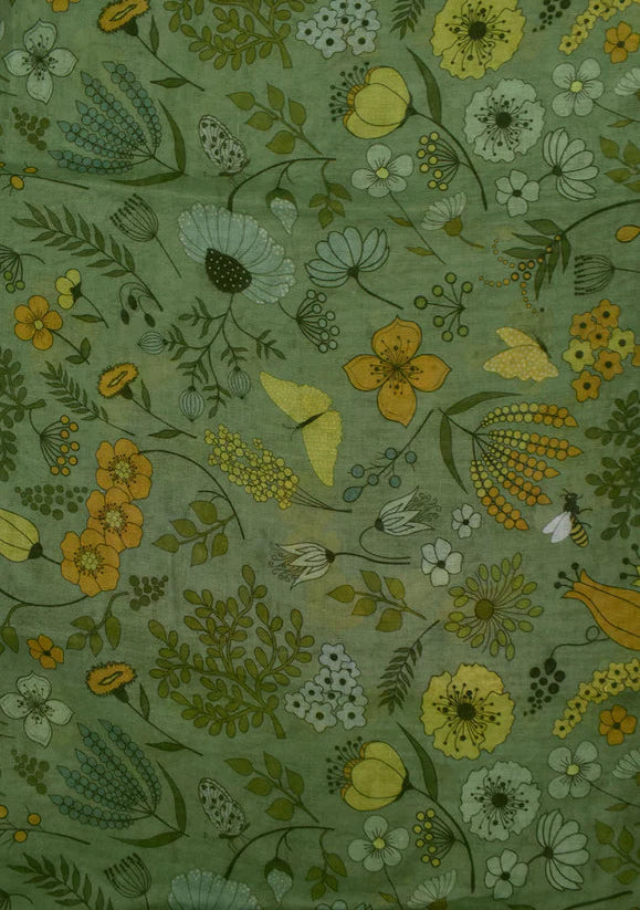 Foulard Forêt Plantes Vert