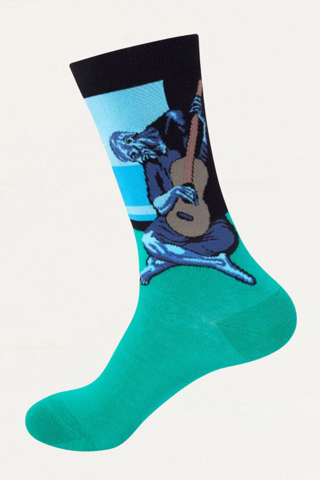 Socks The Old Guitarist Blue - Onze Montreal Blue Onze Montreal