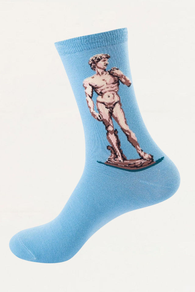 Socks Statue David Motif - Onze Montreal Blue Onze Montreal
