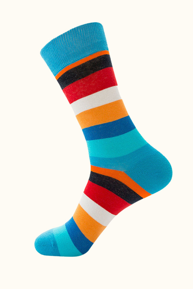 Socks Striped Pattern - Onze Montreal Blue Onze Montreal