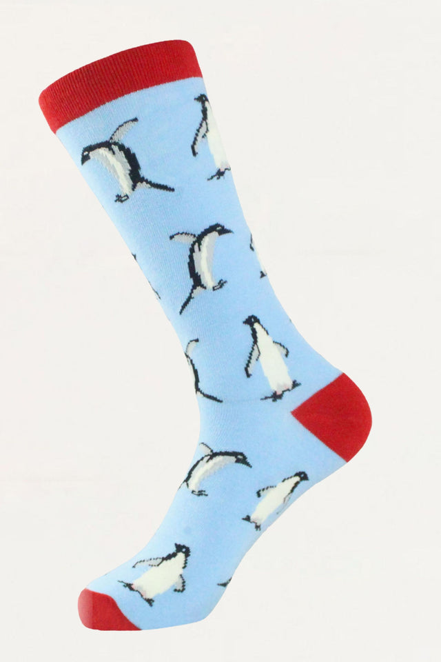Socks Penguin Motif Blue - Onze Montreal Blue Onze Montreal