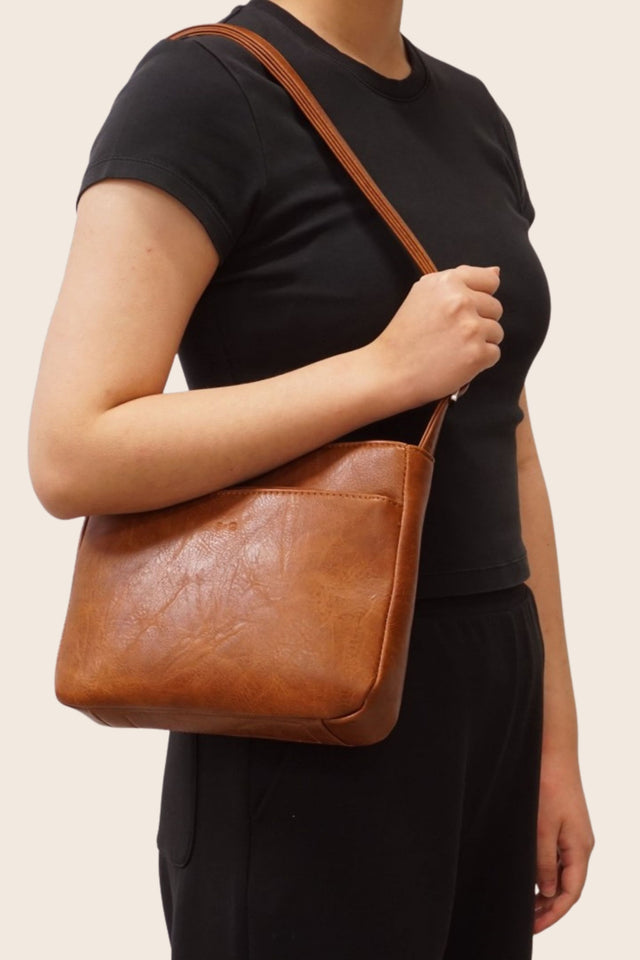 Solana Sac Bandoulière Cuir Vegan