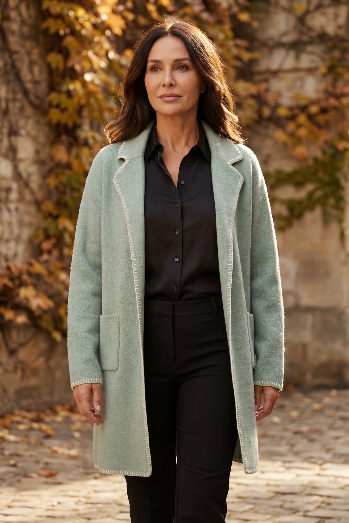 Solana Knit Cardigan Long Open-Front