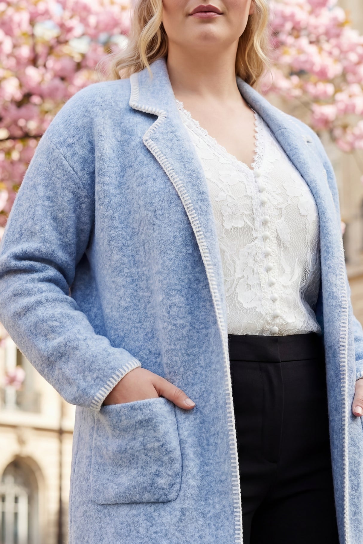 Solana Knit Cardigan Long Open-Front