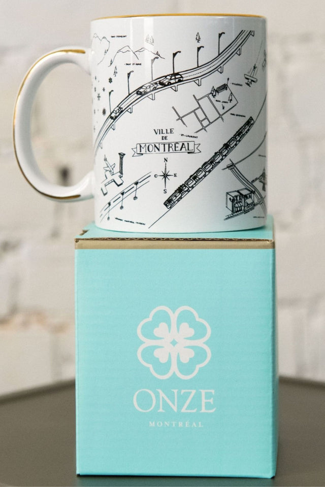 Mug Custom Illustration Touch of Real 14k Gold - Onze Montreal Default Title ONZE MONTREAL