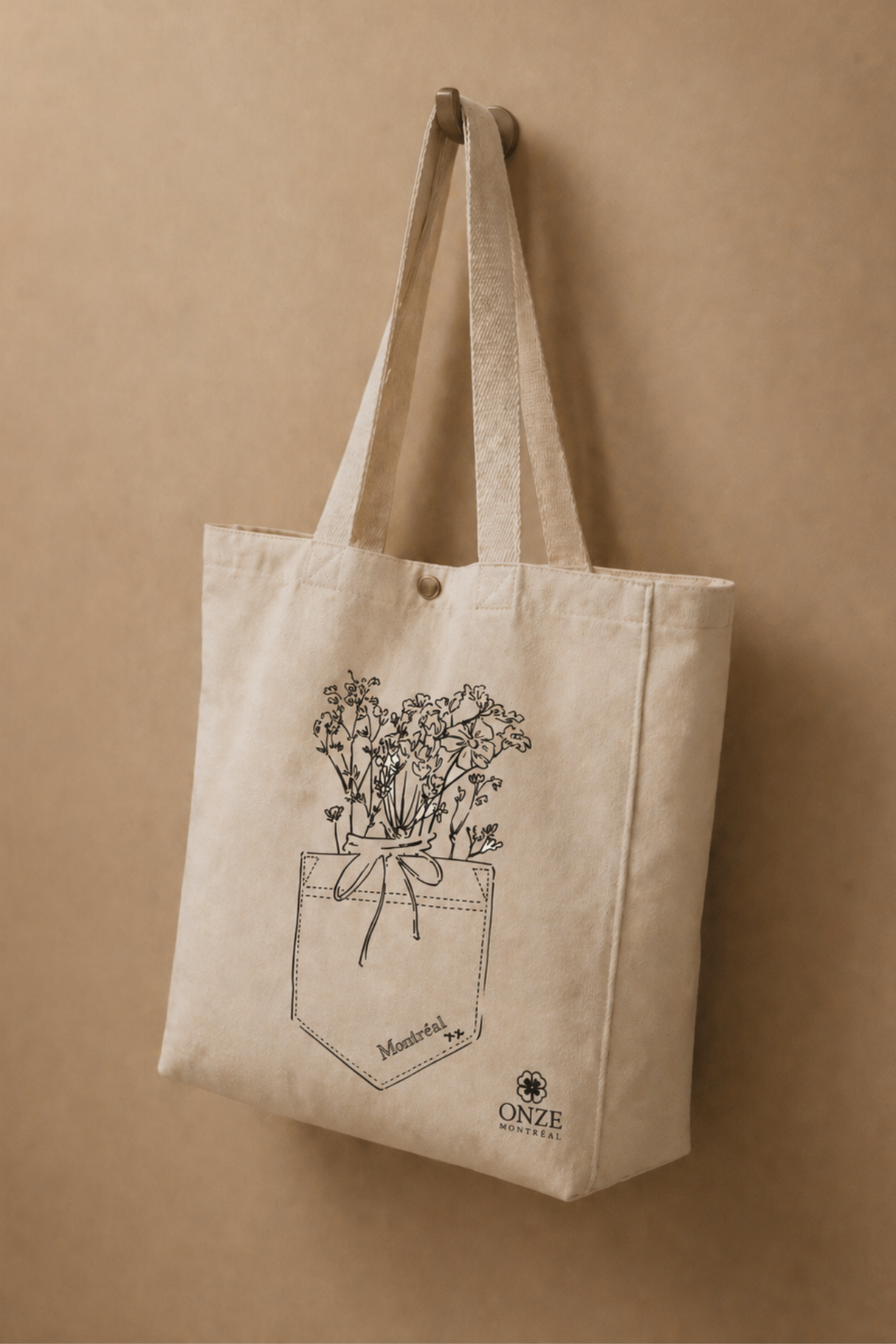 Fleurs Dans Ma Poche Sac Tote Cabas Montreal