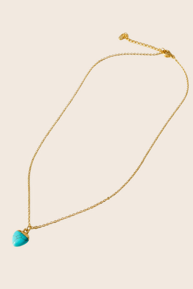 Turquoise Heart Pendant Necklace