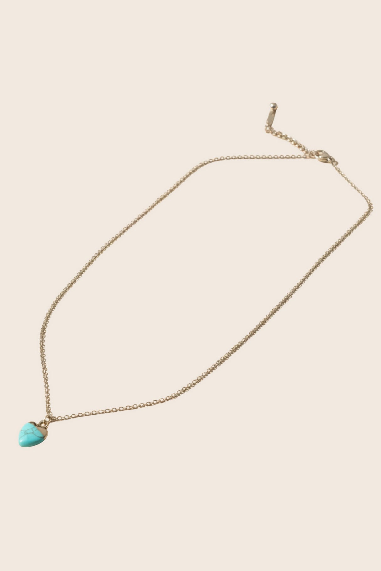 Turquoise Heart Pendant Necklace