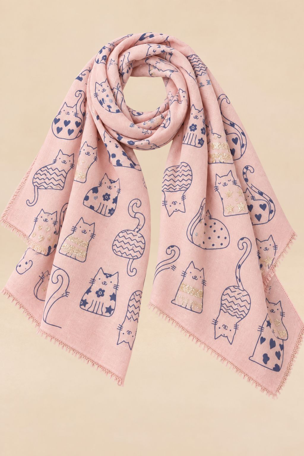 Foulard Léger Motif Chats