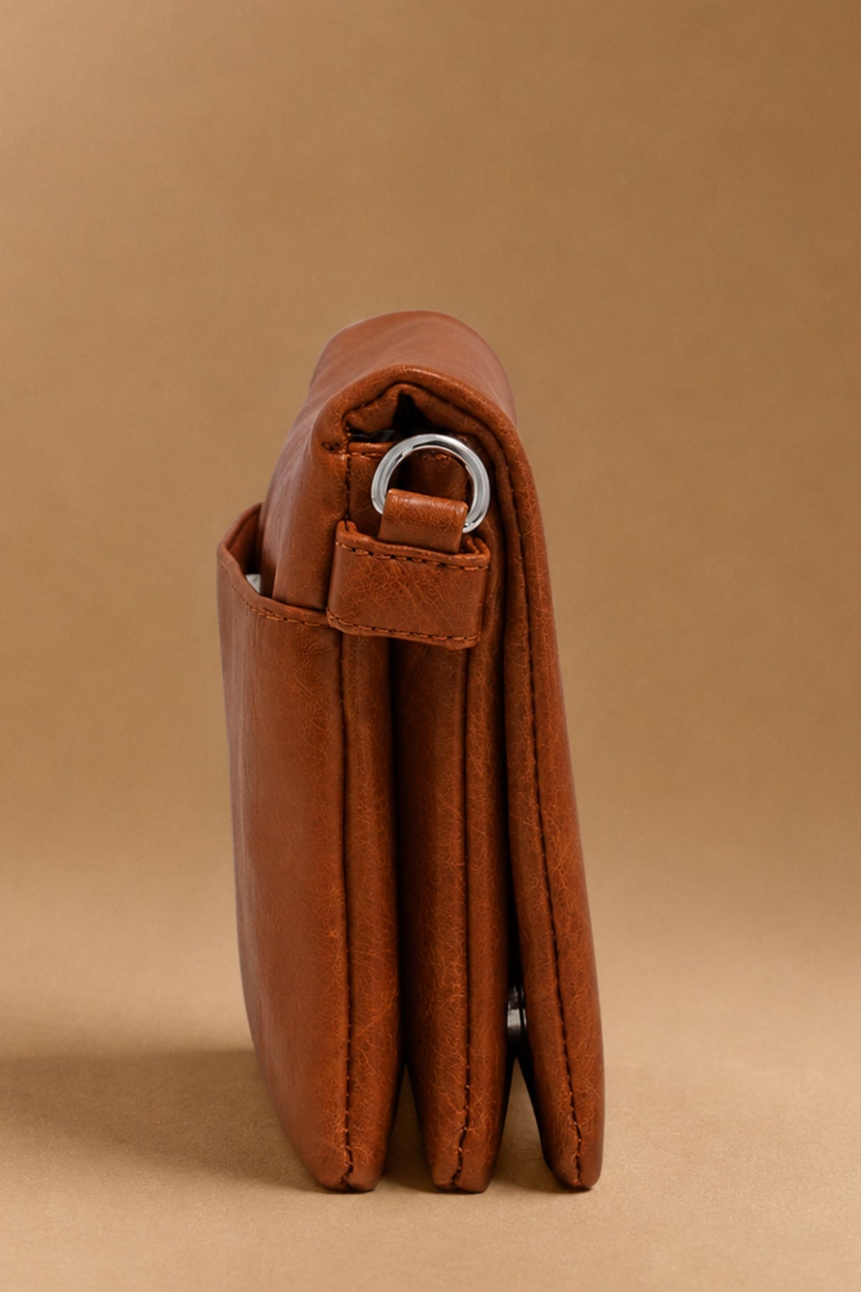 Lila Crossbody Bag Flap Convertible Vegan Leather