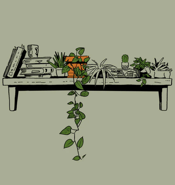 A Shelf Men's T-Shirt Green - Onze Montreal