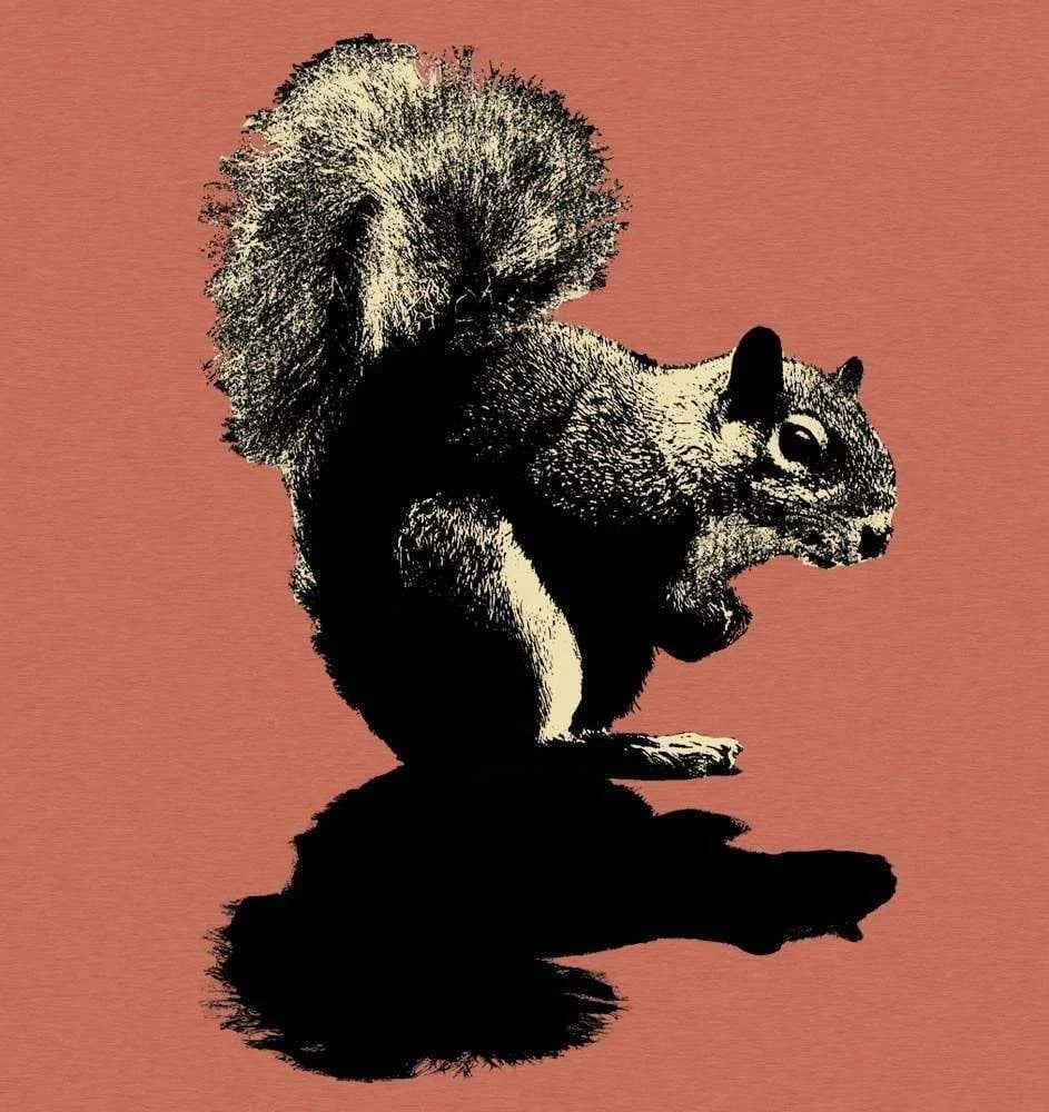 Squirrel T-Shirt Men Orange