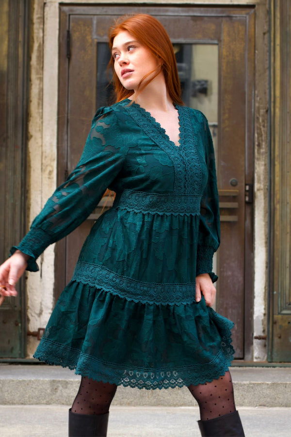 Robe bohème en dentelle Edith