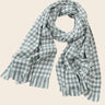 Scarf Houndstooth Print Fringed - Onze Montreal