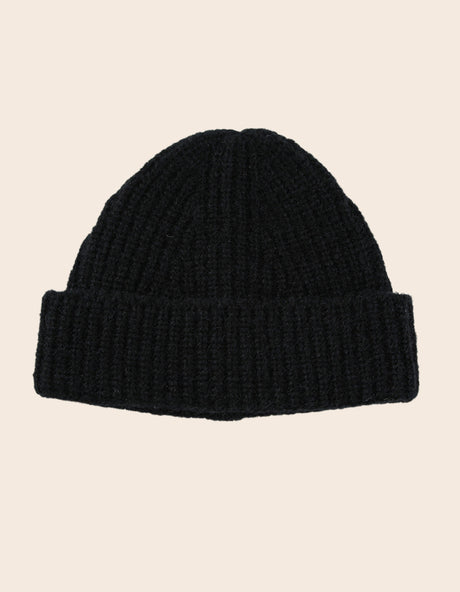 Beannie Hat Rib Knit Solid Color - Onze Montreal Blue Onze Montreal