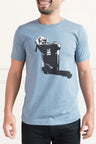 Raton Laveur T-Shirt Homme Bleu