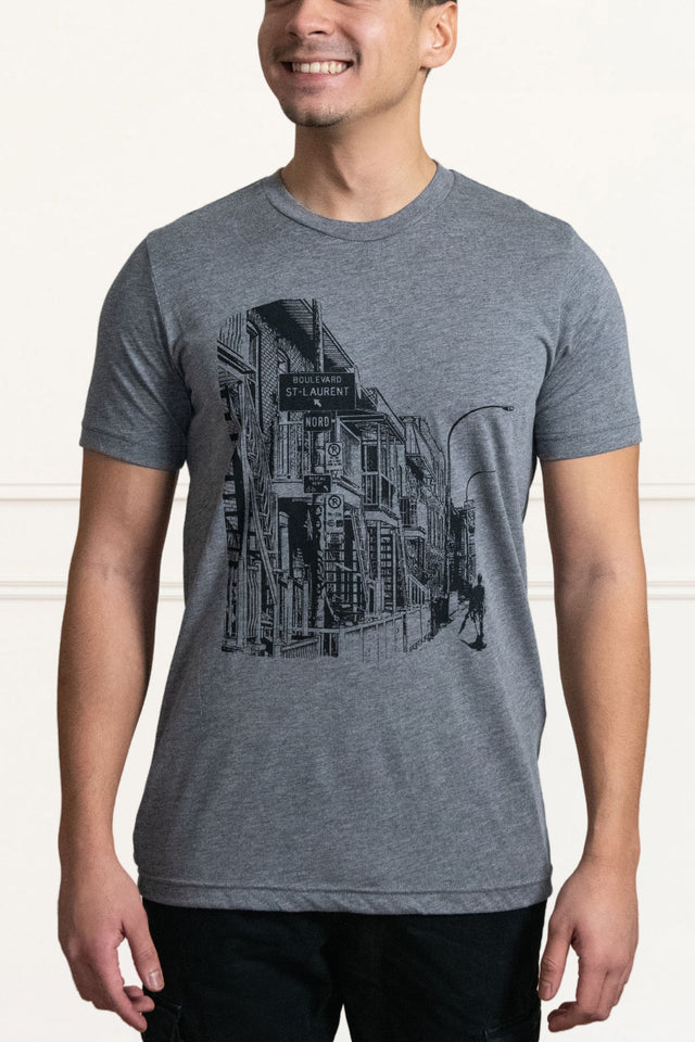 Boulevard Saint-Laurent T-Shirt Grey