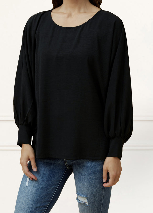 Eloise Oversized Blouse Long Sleeves Solid