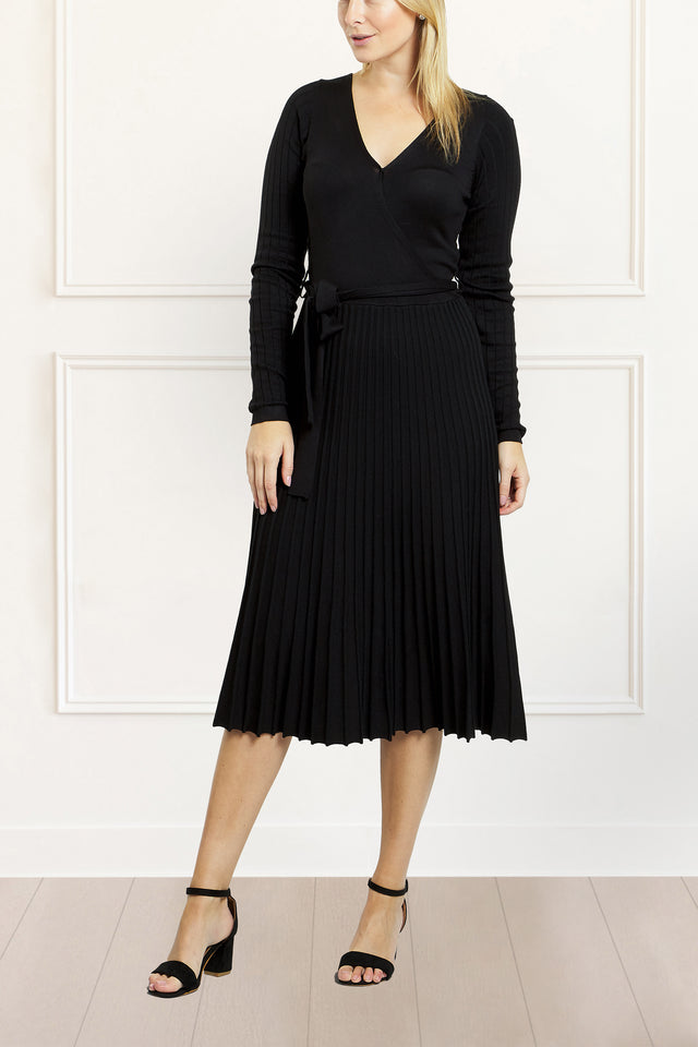 2 adorable knit dresses. Asymmetric pleated skirt & bodice. Oasis