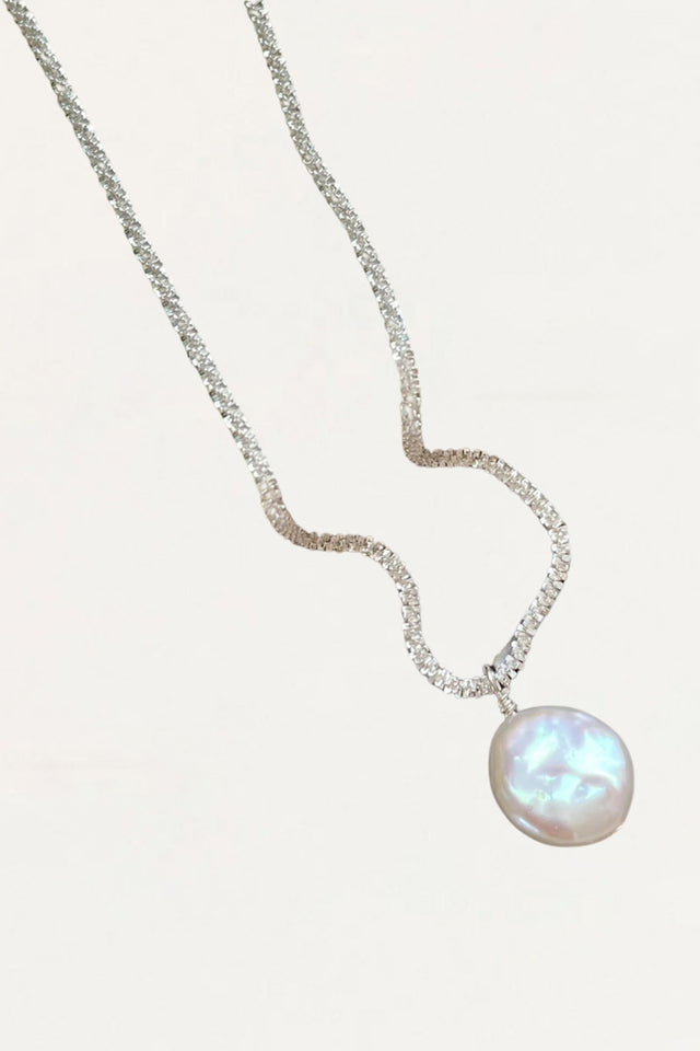 Marcelline Necklace Baroque Pearl Silver