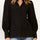 Maxine Quality Linen Blend Shirt Long Lantern Sleeves - Onze Montreal Black / XS Annick