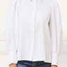 Maxine Shirt Fitted Long Puffy Sleeves Solid - Onze Montreal
