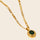 Necklace Gold Oval Pendant - Onze Montreal