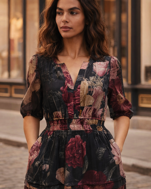 Catherine Floral Smocked Dress