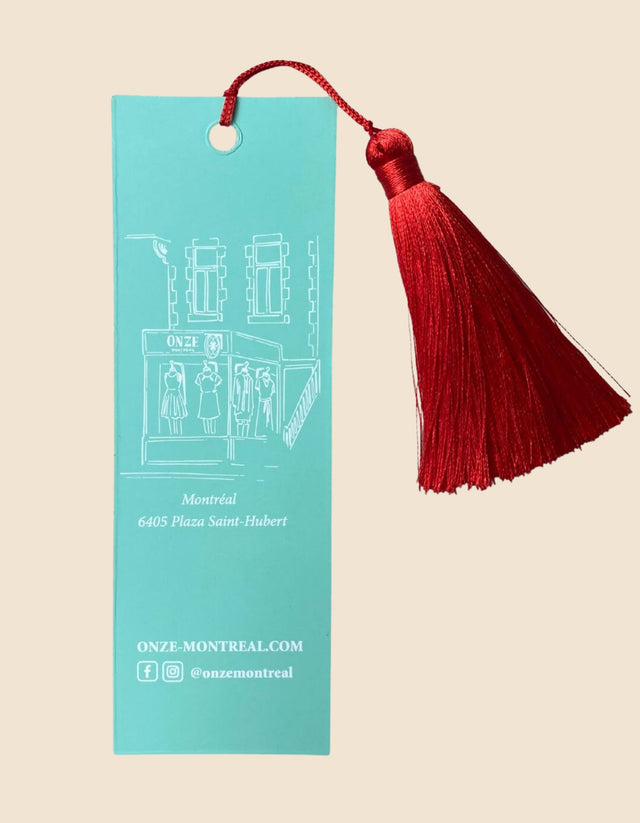 Bookmark AVENIR Red Tassel - Onze Montreal