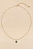 Magnesite Heart Stainless Steel Necklace gold