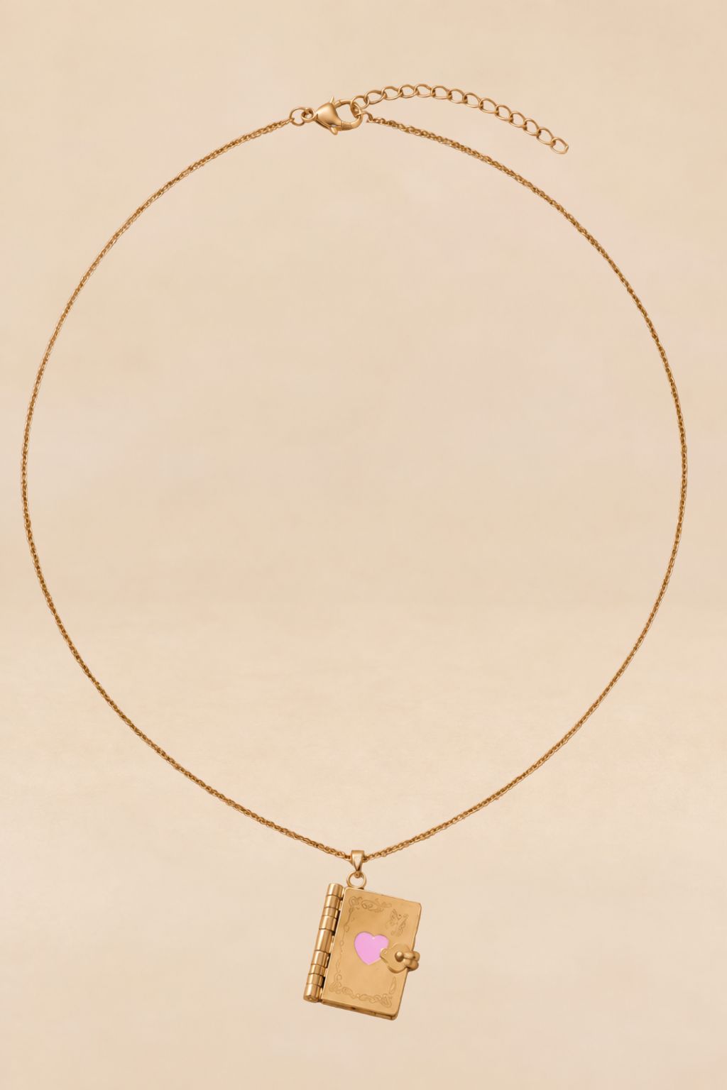 Heart Book Necklace