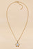 Gold-Tone Pearl-Effect Flower Pendant Necklace