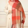 Scarf Large Color Block Fringed - Onze Montreal