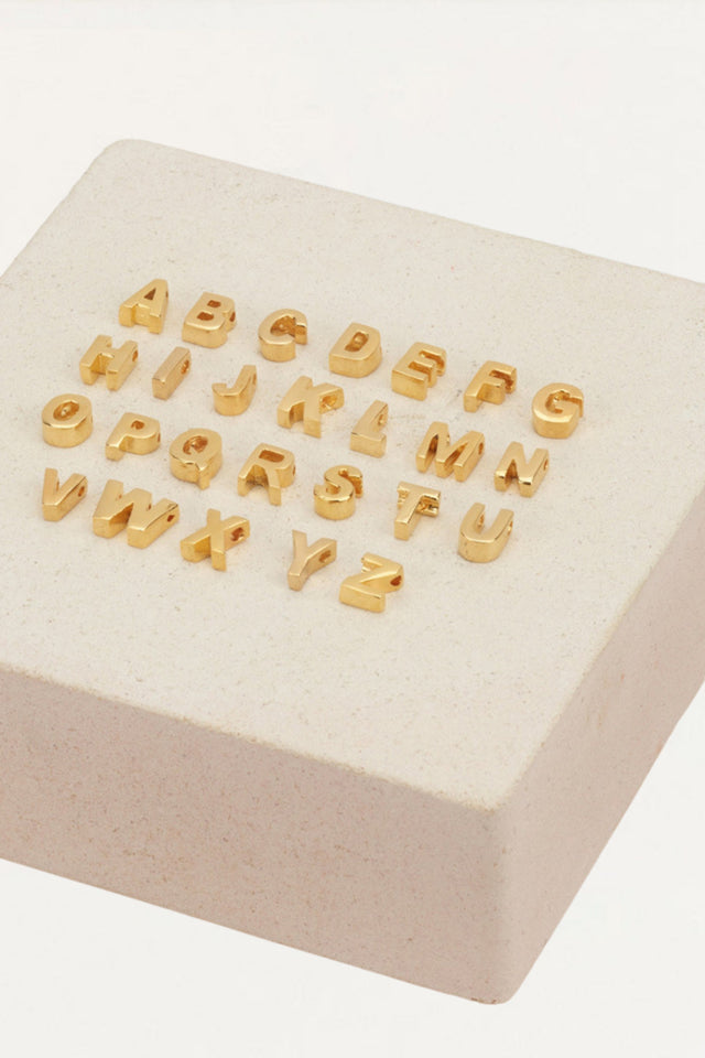 Alphabet Letters Copper Necklace