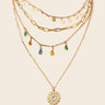 Necklace Multi-Layer Stones And Beads - Onze Montreal