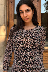 Robe évasée extensible à imprimé floral Audrey