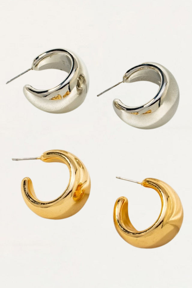 Amelia Earrings Chunky Hoop