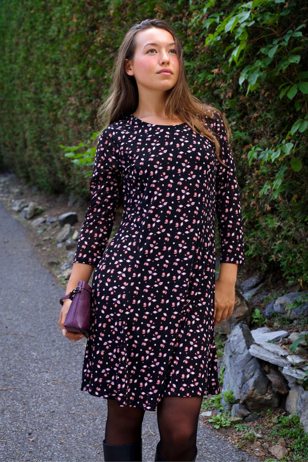 Robe évasée extensible à imprimé floral Daisie