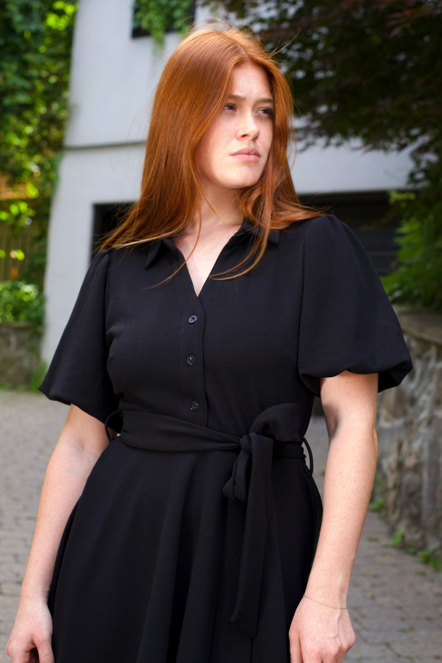 Coralie Tie-Waist Fit & Flare Dress Onze Montreal Coralie Tie-Waist Fit & Flare Dress Onze Montreal