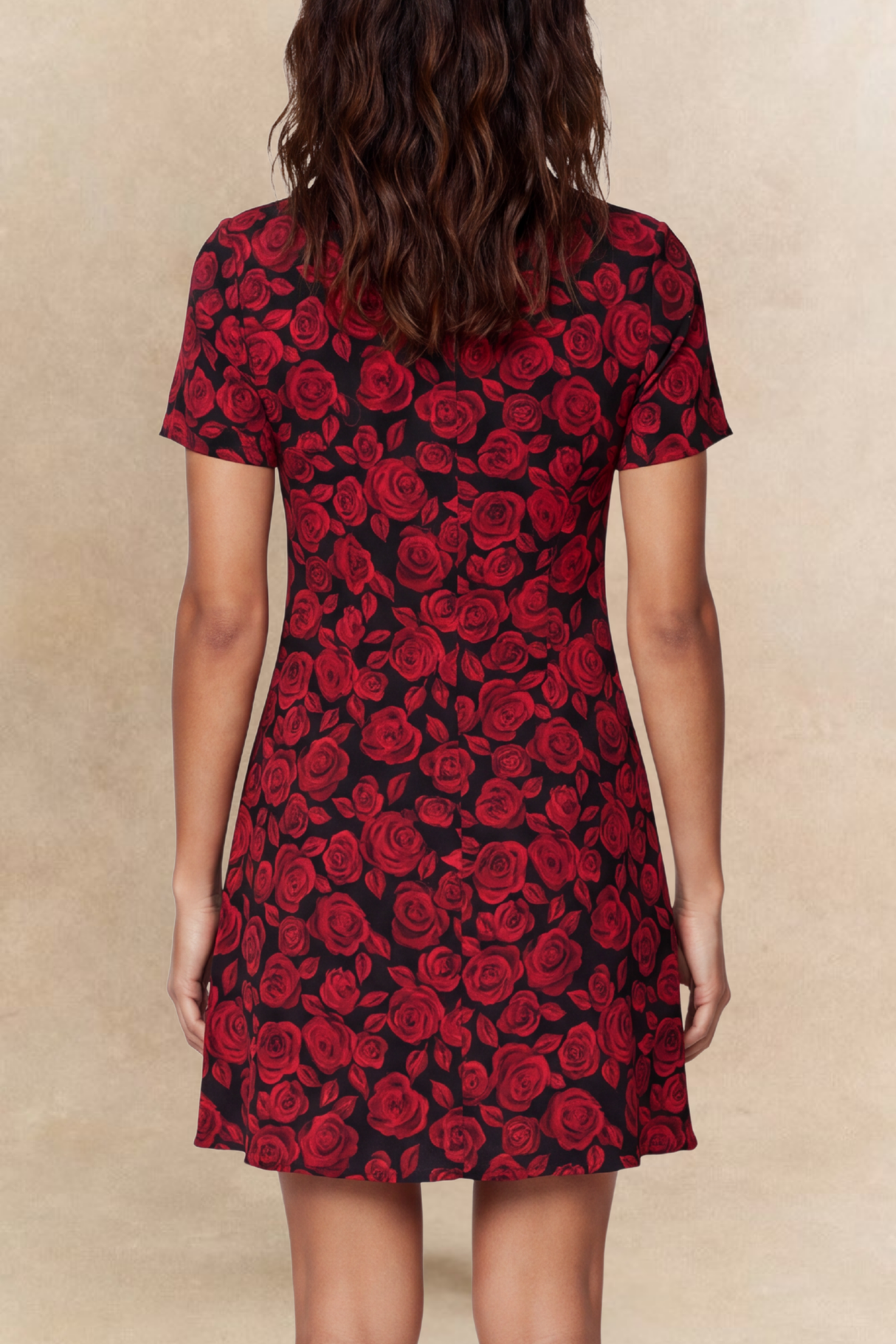 Adelie Robe Moulante Imprimé Floral Décolleté V