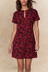 Adelie Robe Moulante Imprimé Floral Décolleté V