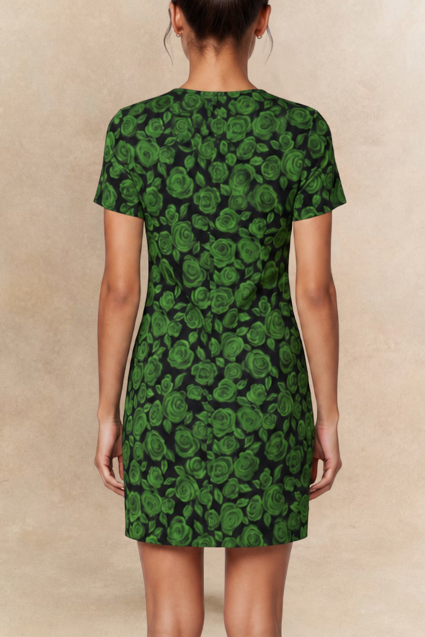 Adelie Robe Moulante Imprimé Floral Décolleté V