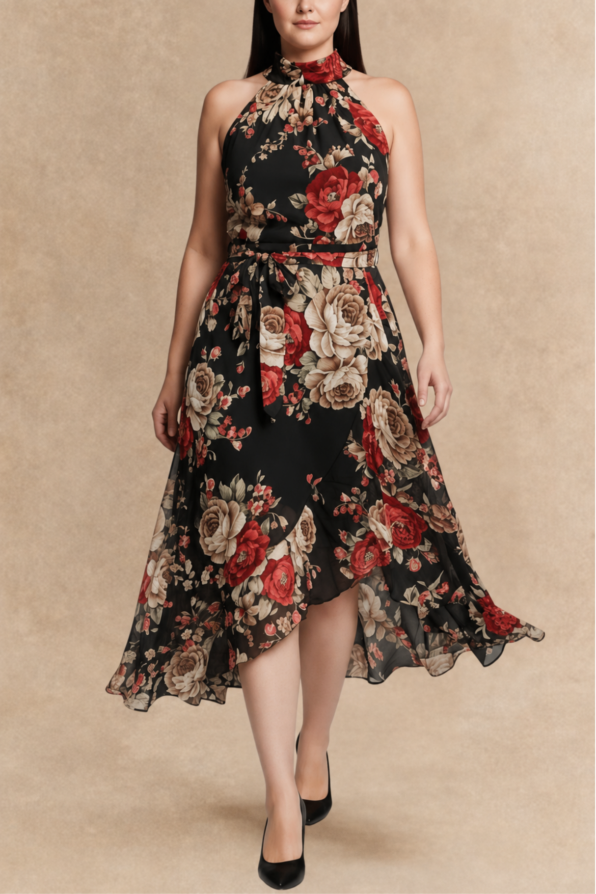 Alexandra Floral Halter Dress