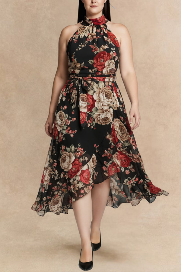 Robe fleurie Alexandra dos nu