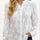 Alexia Blouse Floral Embroidery Cuffed Sleeves White