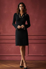 Alice Robe Tricot Col Polo