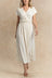 Amanda Surplice Short Sleeve Midi Dress
