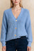 Ambre Full Size V-Neck Button-Up Knit Cardigan Plus Size