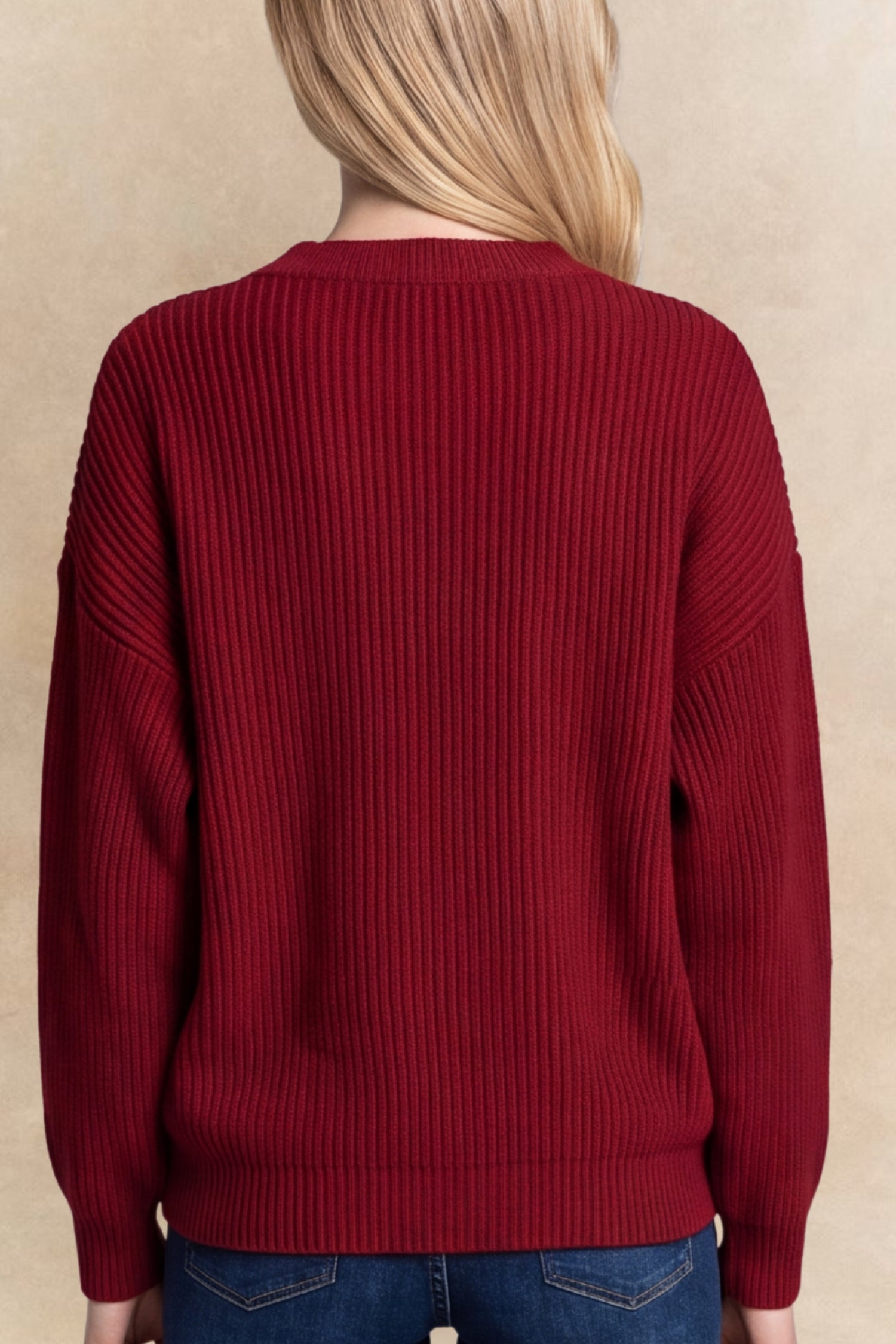 Ambre Full Size V-Neck Button-Up Knit Cardigan Plus Size