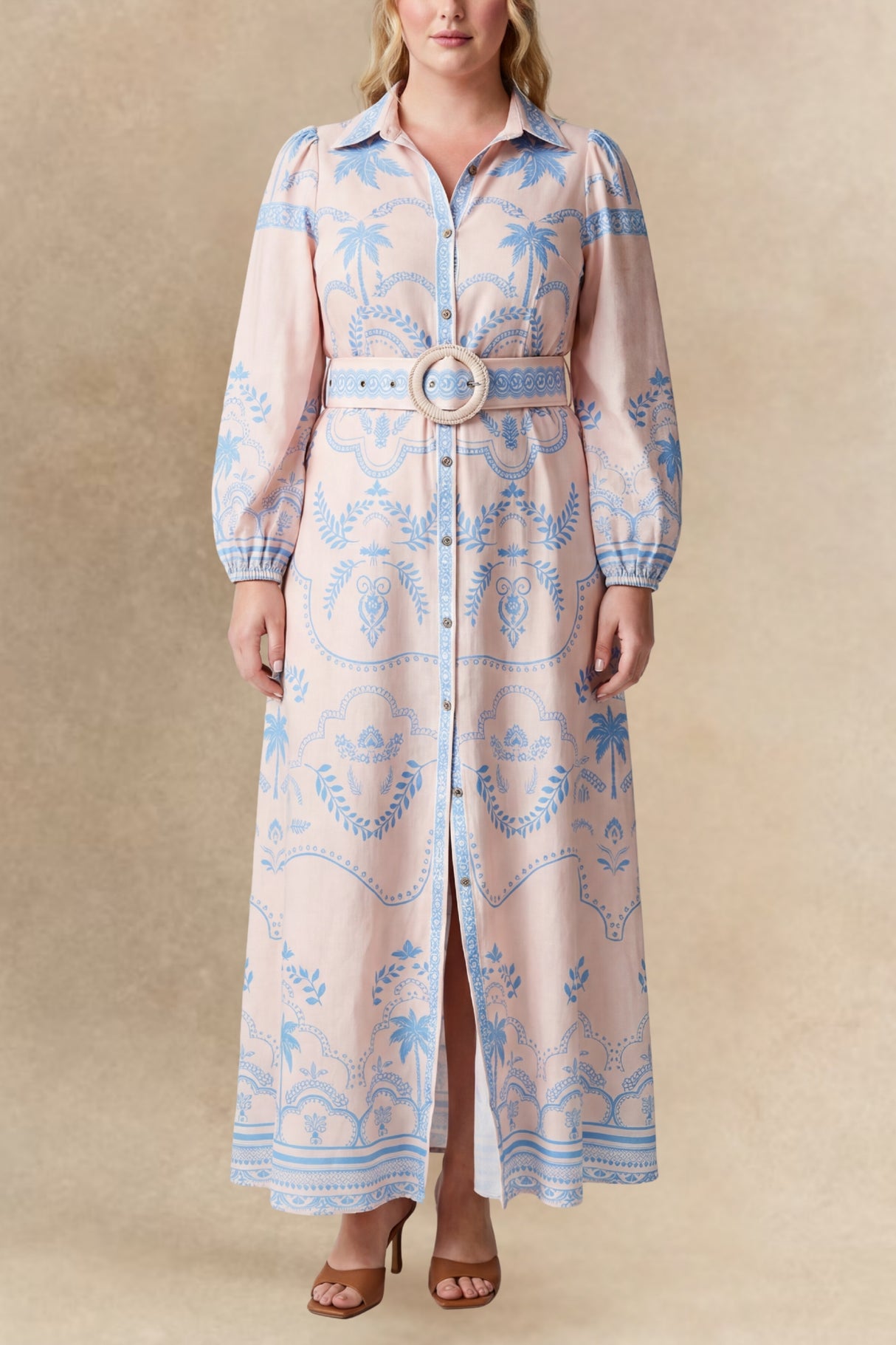 Angelina Robe Chemise Ballon Imprimé
